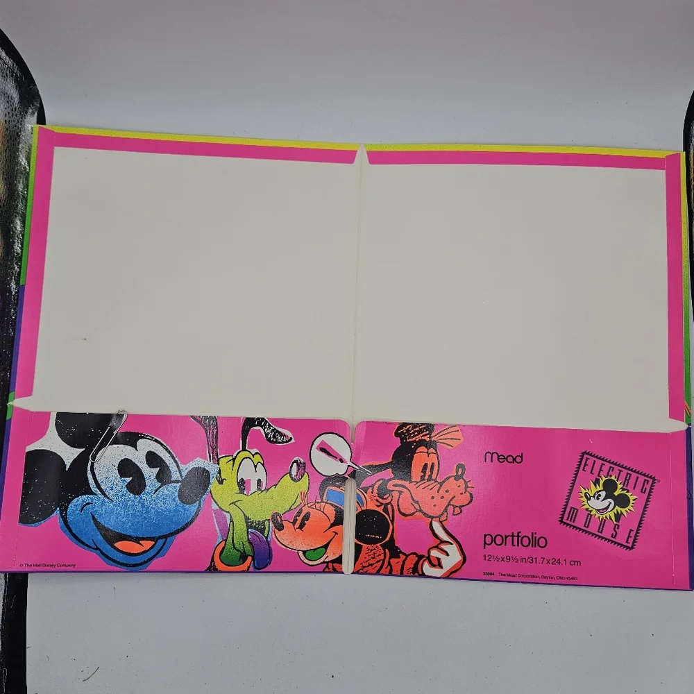 Rare Hard To Find Vintage '90s Mead Folder Featuring Goofy